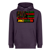 Plum juneteenth american flag Heavyweight Hoodie - CowGirlArtShop