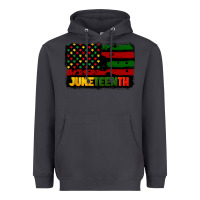 Smoke juneteenth american flag Heavyweight Hoodie - CowGirlArtShop