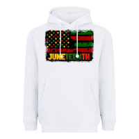 White juneteenth american flag Heavyweight Hoodie - CowGirlArtShop
