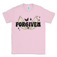 Bubblegum Pink forgiven christian angel wings Classic Tee - MaliasSmallBusiness