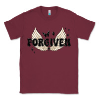Burgundy forgiven christian angel wings Classic Tee - MaliasSmallBusiness