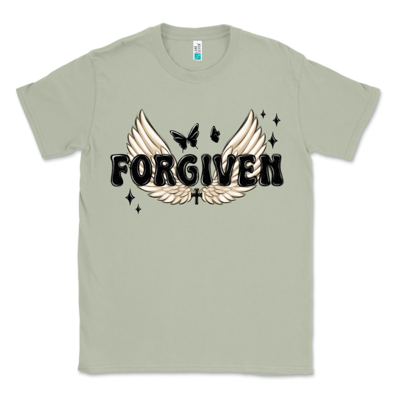 Forgiven Christian Angel Wings Classic Tee by MaliasSmallBusiness | Teevron