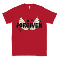 Red forgiven christian angel wings Classic Tee - MaliasSmallBusiness