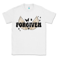 White forgiven christian angel wings Classic Tee - MaliasSmallBusiness