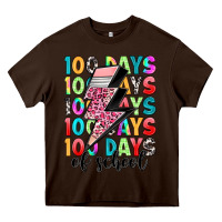 Chocolate Brown 100 days of school Heavy Core Tee - Artiststas