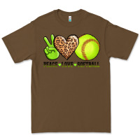 Cacao peace love softball Premium Tee - AdoDesignShop