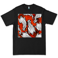 Black flying ghosts seamless pattern Premium Tee - BundleAndBundleShop
