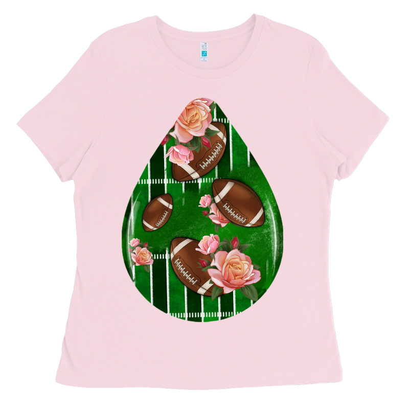 American Football And Western Roses Teardrop Ladies Tee by BundleAndBundleShop | Teevron