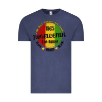 Vintage Denim i am black everyday but today juneteenth Vintage Tee - MaliasSmallBusiness