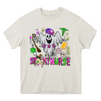 Cream spooky nurse Heavy Core Tee - AdoDesignShop