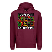 Burgundy 100 pure brown sugar extra fine Premium Hoodie - CowGirlArtShop