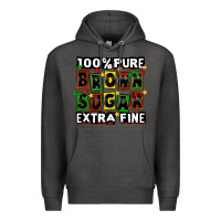 Charcoal Heather 100 pure brown sugar extra fine Premium Hoodie - CowGirlArtShop