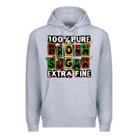 Heather Grey 100 pure brown sugar extra fine Premium Hoodie - CowGirlArtShop