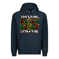 Navy 100 pure brown sugar extra fine Premium Hoodie - CowGirlArtShop
