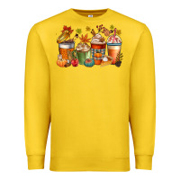 Lemon fall coffee cups Premium Sweatshirt - CowGirlArtShop