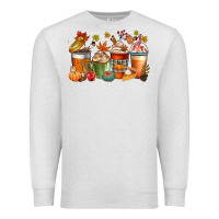 Oatmeal Heather fall coffee cups Premium Sweatshirt - CowGirlArtShop