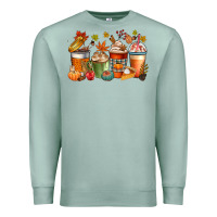 Seafoam fall coffee cups Premium Sweatshirt - CowGirlArtShop
