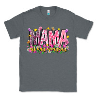Charcoal Heather mama all day everyday Classic Tee - CowhideDigitalArt