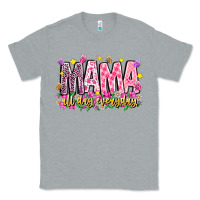 Heather Grey mama all day everyday Classic Tee - CowhideDigitalArt