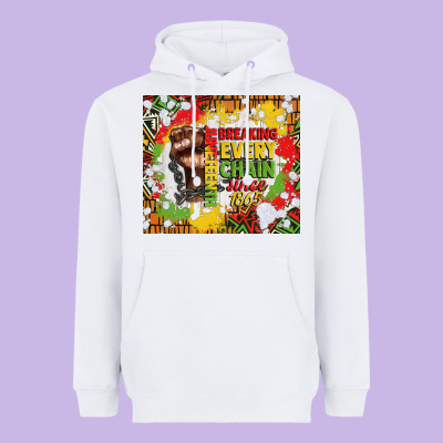 Juneteenth Breaking Every Chain Since 1865 Heavyweight Hoodie Designed By Cowgirlartshop