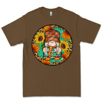 Cacao fall gnomes round earrings 2 Premium Tee - Artiststas