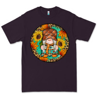 Plum fall gnomes round earrings 2 Premium Tee - Artiststas