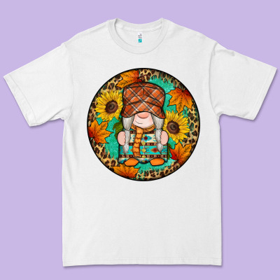 Fall Gnomes Round Earrings 2 Premium Tee Designed By Artiststas