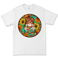 White fall gnomes round earrings 2 Premium Tee - Artiststas