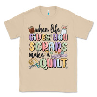 Mushroom when life gives you scraps make a quilt Classic Tee - MaliasSmallBusiness