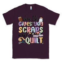 Plum when life gives you scraps make a quilt Classic Tee - MaliasSmallBusiness