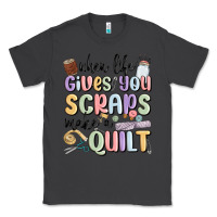 Smoke when life gives you scraps make a quilt Classic Tee - MaliasSmallBusiness