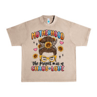 French Oak motherhood the perfect mix of chaos and love Urban Heavy Tee - MaliasSmallBusiness
