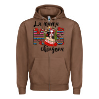 Chestnut la mama mos chingona Zipper Hoodie - texasbilliewilder