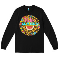Black hello summer Long Sleeve Tee - JahusDesignShop