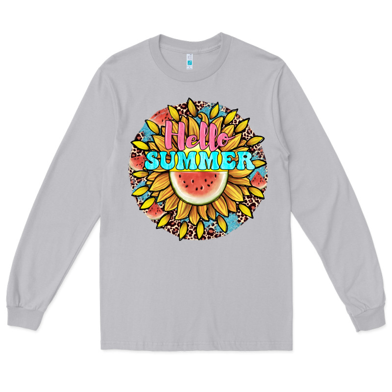 Hello Summer Long Sleeve Tee by JahusDesignShop | Teevron