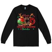 Black i have ocd obsessive christmas disorder Long Sleeve Tee - MaliasSmallBusiness
