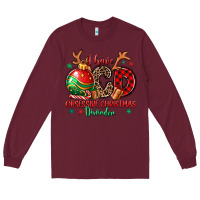 Burgundy i have ocd obsessive christmas disorder Long Sleeve Tee - MaliasSmallBusiness