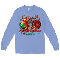 Colony Blue i have ocd obsessive christmas disorder Long Sleeve Tee - MaliasSmallBusiness