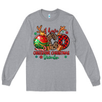 Heather Grey i have ocd obsessive christmas disorder Long Sleeve Tee - MaliasSmallBusiness