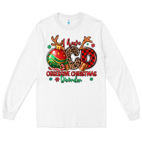 White i have ocd obsessive christmas disorder Long Sleeve Tee - MaliasSmallBusiness