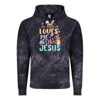 Cloud Black no bunny loves me like jesus Vintage Hoodie - MaliasSmallBusiness