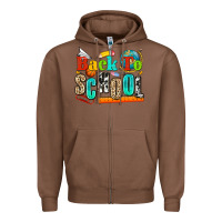 Chestnut back to school Zipper Hoodie - NancyCooperArtShop