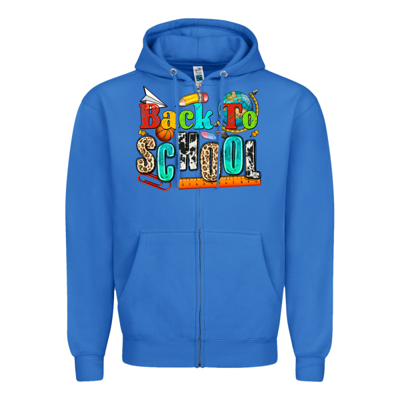 Back To School Zipper Hoodie by NancyCooperArtShop | Teevron