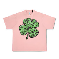 Salmon leopard shamrock Urban Heavy Tee - MaliasSmallBusiness
