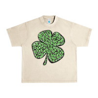 Sandshell leopard shamrock Urban Heavy Tee - MaliasSmallBusiness