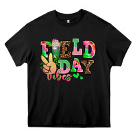 Black field day vibes Heavy Core Tee - AdoDesignShop
