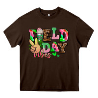 Chocolate Brown field day vibes Heavy Core Tee - AdoDesignShop