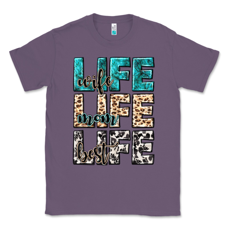 Wife Life Wife Mom Life Best Classic Tee by NancyCooperArtShop | Teevron