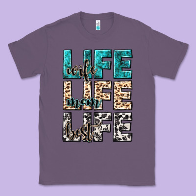 Wife Life Wife Mom Life Best Classic Tee Designed By Nancycooperartshop