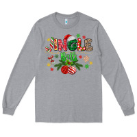 Heather Grey jingle balls Long Sleeve Tee - MaliasSmallBusiness